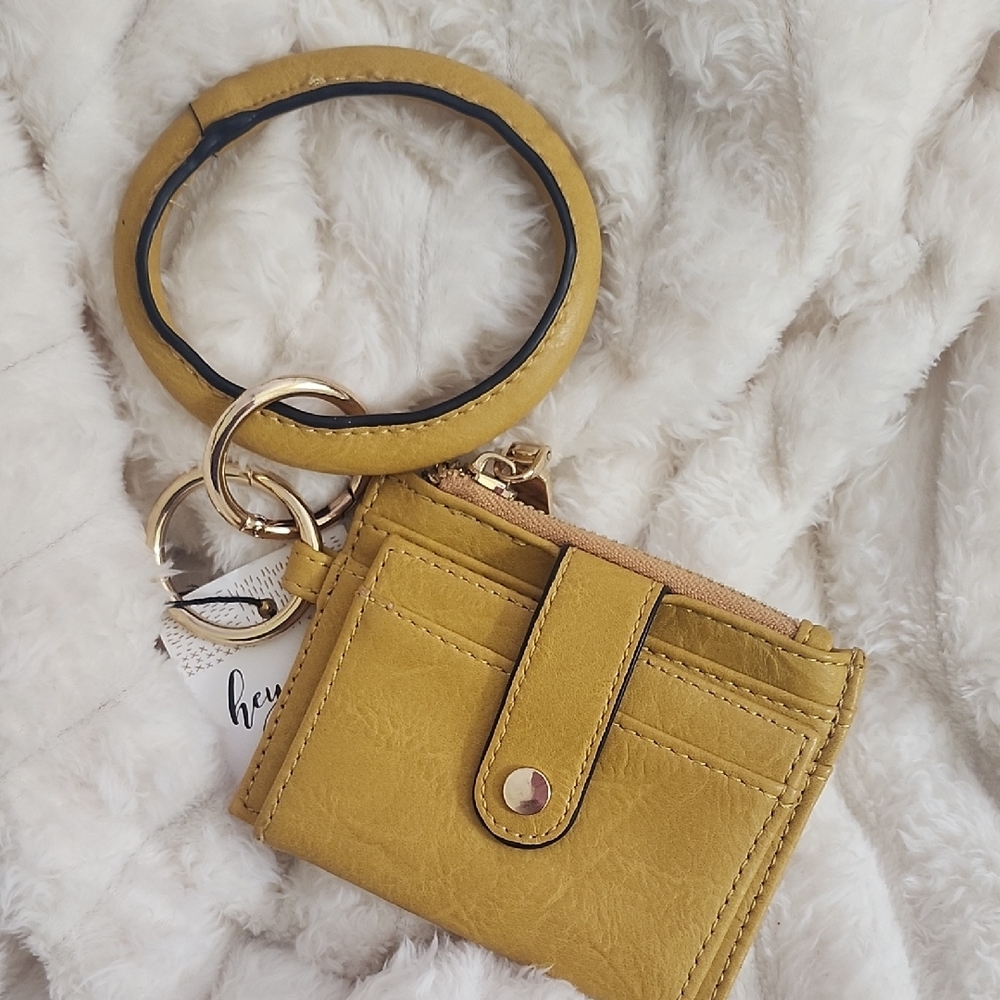 Stylish Mustard Keychain Wallet